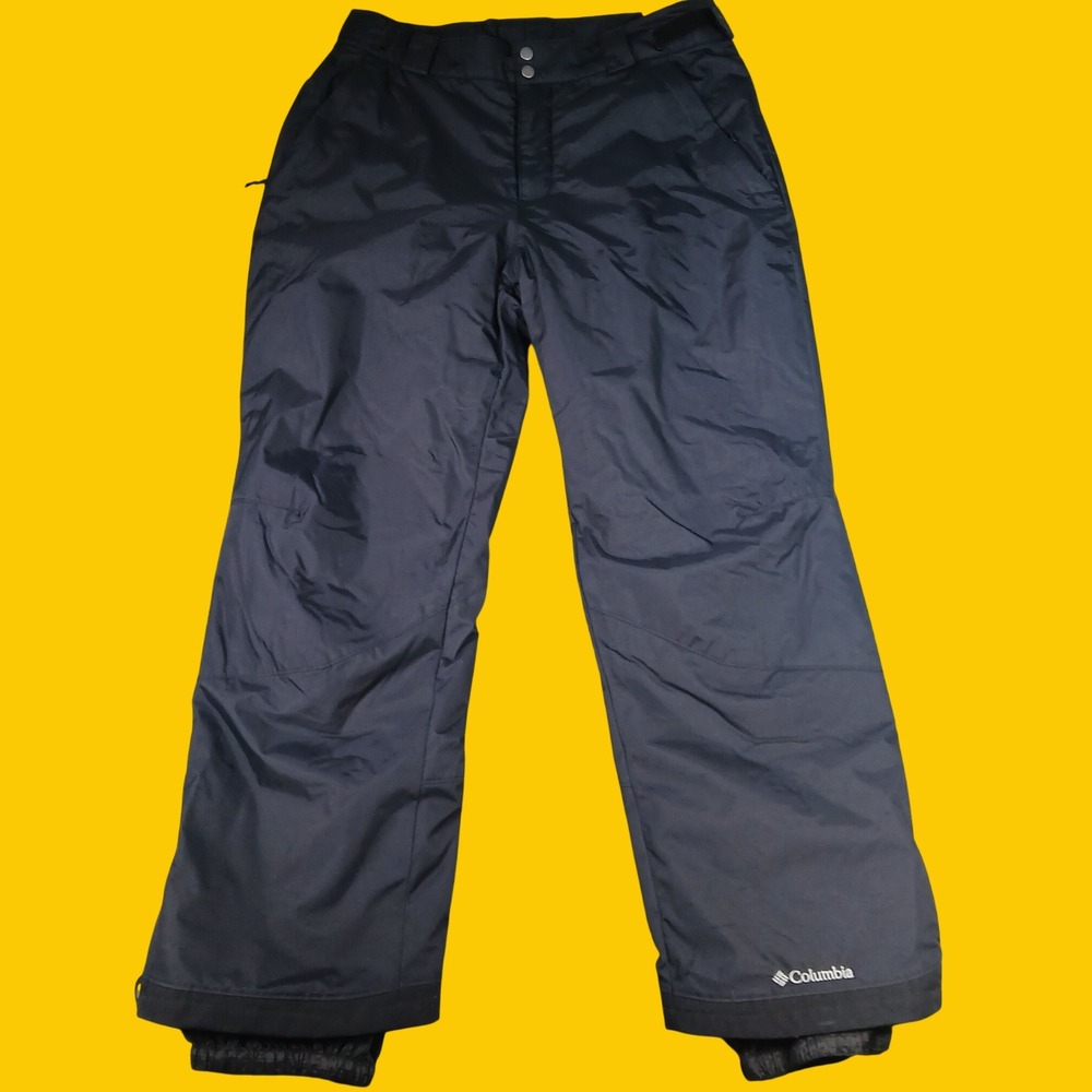 Columbia Snow Pants Mens L Bugaboo II Black Nylon